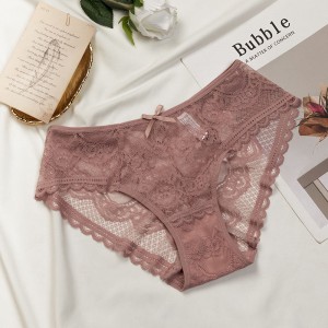 Ultra Thin Lace Panties Women Brief Hollow Transparent Sexy Lace Underwear