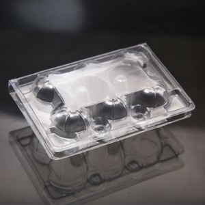Disposable plastic clear 6 holes quail egg tray