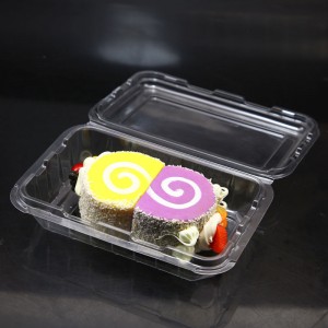 Take away clear display plastic cake container box