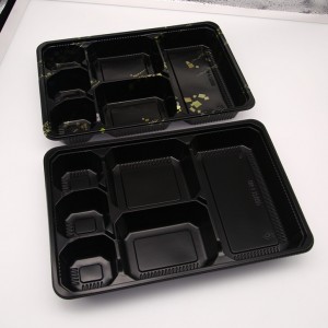 6 Compartments Microwave PP Food Container with clear lid