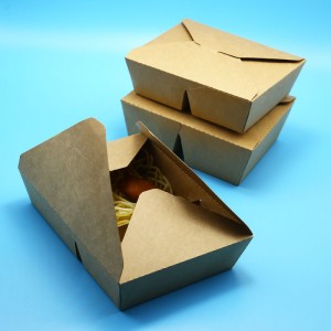 Disposable Kraft Paper Takeaway Food Container