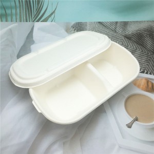 Take Away Compostable Biodegradable Disposable Food Container Clamshell