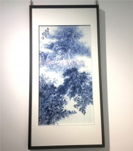 China Traditional Blue and White Porcelain Mural