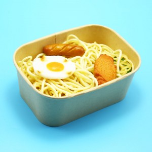 Disposable Kraft Paper Food Container with lid