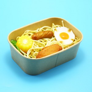 Food Grade Kraft Paper Box Food Container with lid