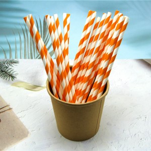 High Quality Striped Paper Straws