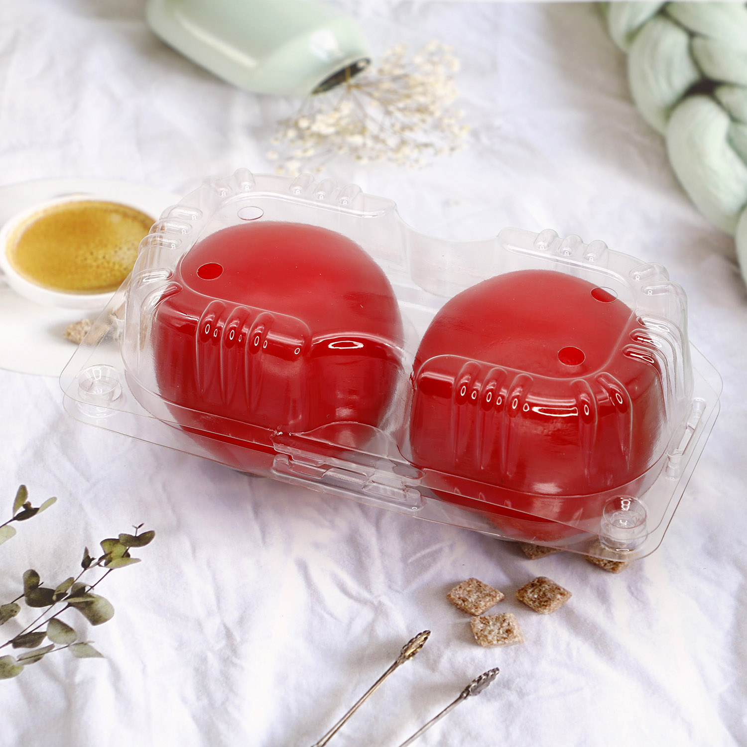 2pcs tomato plastic container box
