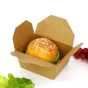 Kraft Paper Container Waterproof fast food box