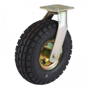 Industrijska pneumatska gumena gornja ploča za teške uvjete rada, okretna/kruti kotačić (obrada u boji)