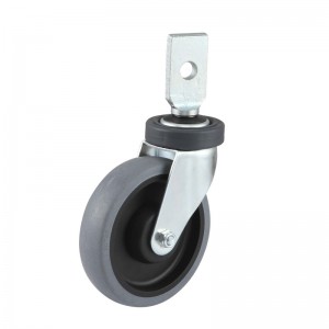 TPR Wheel Swivel Caster for Shopping Cart EP6 Series Splinting type swivel/Rigid