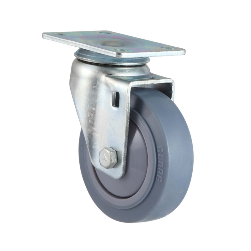 I-Polyurethane Casters Factories PU Trolley Castor Stem With Brake Featured Image