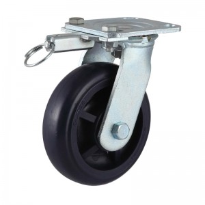 Heavy Duty Richtungsschloss Swivel TPR/Endurant/PU Caster Wheel (Zinkplating)