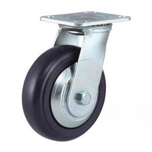 Top Plate Swivel/Rigid Endurant Caster Wheel(Zinc-plating)(The winding)
