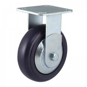 Tèt Plak Swivel/Rijid Endurant Caster Wheel(Zenk-plating) (Bowlin nan)