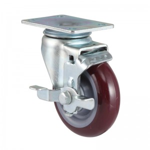 Proizvajalec kolesc Industrijski voziček za srednje obremenitve PU kolesca