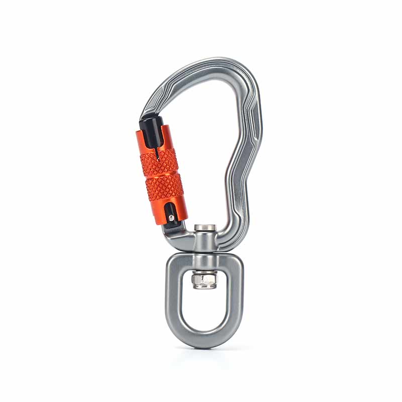 Double Lock Carabineer ជាមួយ Swivel Captive Eye_ GR4306