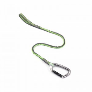 China Supplier Stronghold Tool Lanyards - Reflective Pleated Shock-absorbing Tool Lanyard (with single carabineers) GR5134 – Glory