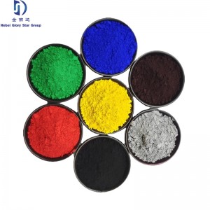 Oorganiskt pigment Järnoxid Röd/Svart/Gul För färgbeläggning Konstruktionsbetong