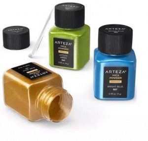 Pigment de mica de qualité cosmétique de couleur différente pour le savon de bricolage faisant le fard à paupières