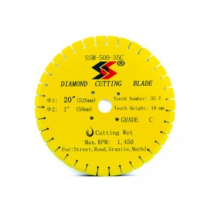 SSM-350/500-23/35C VOV Patent Diamond Saw Blade for Concrete Road