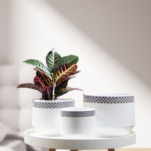 Gaya Nordic Light Luxury Painted Gold Pot Bunga Kanthi Dekorasi Tray