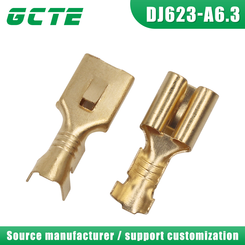 DJ623-A6.3 spring insert connectors barbed wire terminals