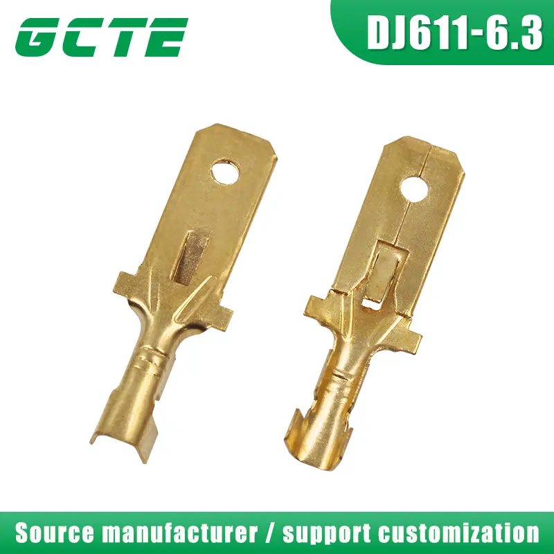 Revealing the excellent performance of wire connector brass pickled male terminal DJ611-6.3