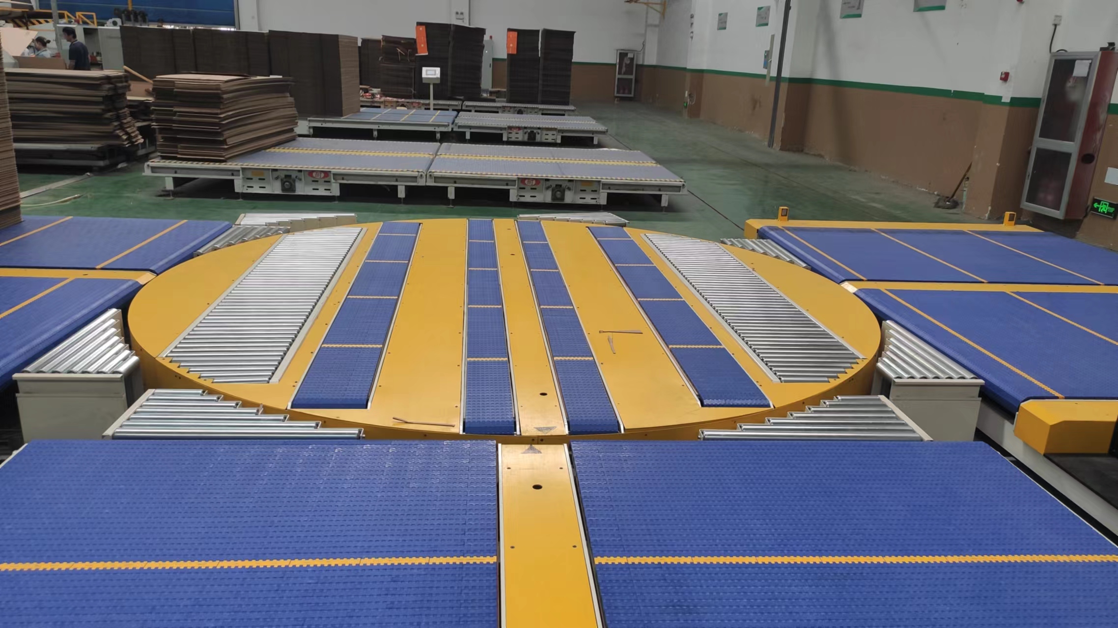 Auto Modular belt Conveyor system Plastics Conveyor system Cardboard Conveyor System