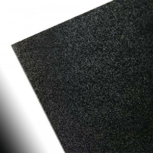 100 % reines Material, schwarz, UV-bewertet, 0,35–7,5 mm ABS-Tiefziehfolien aus lebensmittelechtem Kunststoff