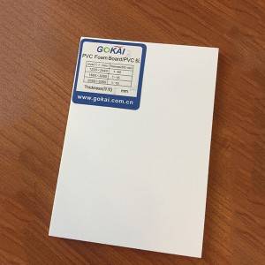 Harga Terbaik di China 1-40mm White Glossy PVC Celuka Free Foam Board