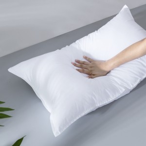 ການອອກແບບໂຮງແຮມ Cotton Luxury Pillow ໂຮງແຮມ 5 ດາວສີຂາວ Pillow ແບບຂາຍສົ່ງ