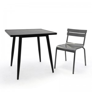 도매 산업용 강철 의자 및 테이블 야외 테이블 세트 GA801 세트