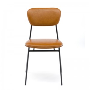 Cadeira de comedor Metal Pad Chair cadeira metálica tapizada para cafetería e restaurante