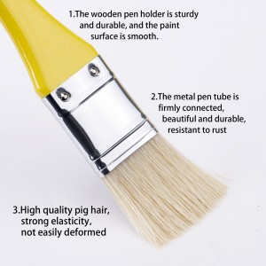 9pcs/set Haren Hair Artist Skilderjen Brushes Set Aquarel Paint Brush Mei Carry Case Oaljeferve kwast