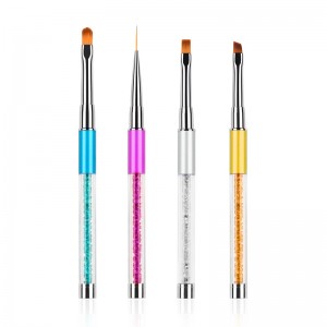 Grosir Nail Art Tool Liner Brush Custom Nail Dotting Pen Acrylic Nail Art Brush Set
