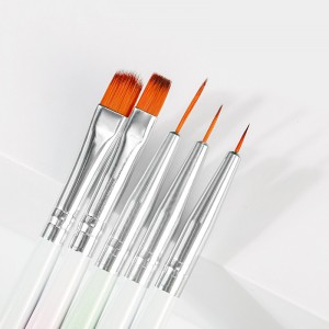 5 PCS Nail Liner Brush et Manucure Art Dotting Pens pour Acrylique Nail Home Salon