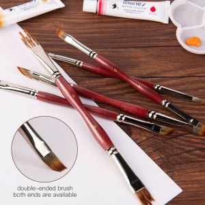 5 pennelli per pittura acrilica per artisti principianti con logo OEM