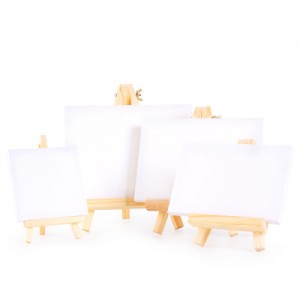 Wholesale 18x24CM Painting Mini Cotton Canvas And Easel Set
