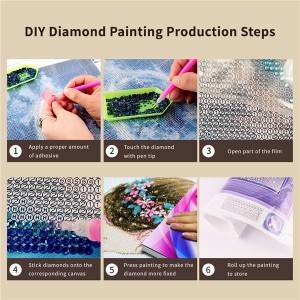 Трговија на големо со 5D комплетна дупчалка смола за дијамантско сликање DIY