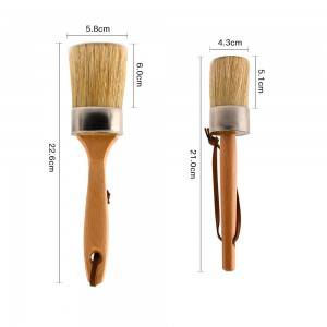 موی موی هنرمند برس گراز دسته چوبی قلم مو برای مجموعه برس نقاشی رنگ روغن اکریلیک