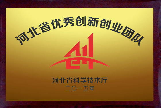 Excelente equipe de inovação e empreendedorismo da província de Hebei.