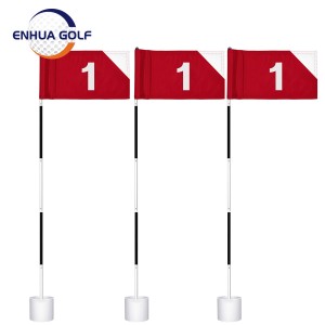 Golf Flag Stick Pole Have Baggård Måtte Putting Hole Cup Pin Flag Sæt