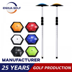 Подарок за голф со леење со 4 тркала Метална сина торба за голф за патување со прачка системски столб со торба за покривање голф