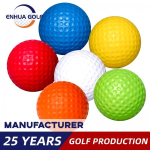 Logo e personalizuar e printimit me cilësi të lartë PU e personalizuar blu, praktikoni topa golfi të personalizuar