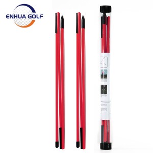 2 Pack Foldable Golf Practice Sticks karo Clear Golf Practice Balls Golf Swing Trainer