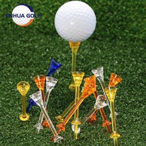 Tebal 83mm Golf Tee Ketebalan Golf Tee Tee Golf Plastik Super halus dan resistansi rendah