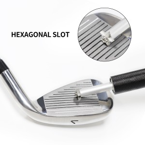 Senaste designen Golfklubbrengöringsvässare Multifunktionell golfputterspårvässare Magnetisk bulkel Lämplig för U/V-spår