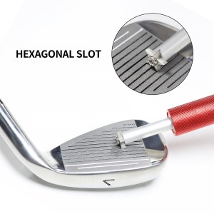 Apẹrẹ tuntun Golf Club Cleaning Sharpener Multifunctional Golf Putter groove Sharpener Magnetic bulkle Dara fun U/V-yara