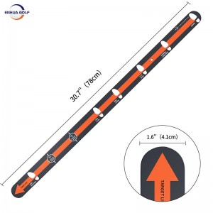 OEM Golf Putting Alignement Rail Golf Putting Practice Guide d'alignement Règle calibrée Alliage d'aluminium Golf Trainer Aid for Putting Green Fabricant
