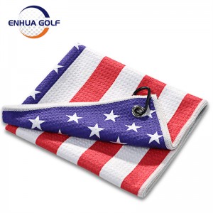 3 Kukanda Gorofu Towel muAmerican Flag 100% Microfiber Polyester Blue